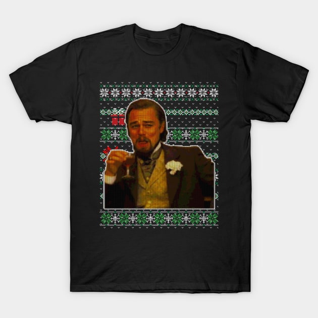 funny Leonardo DiCaprio Django Laughing meme T-Shirt by marscarey